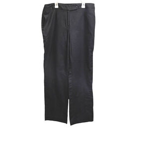 Womans Size 16 Black Flat Front Pockets Chinos Pants Jones Wear Casual Wear
